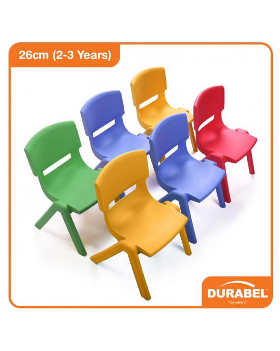 Durabel Rainbow Easy Stack Chair (26cm - 2-3 Years)