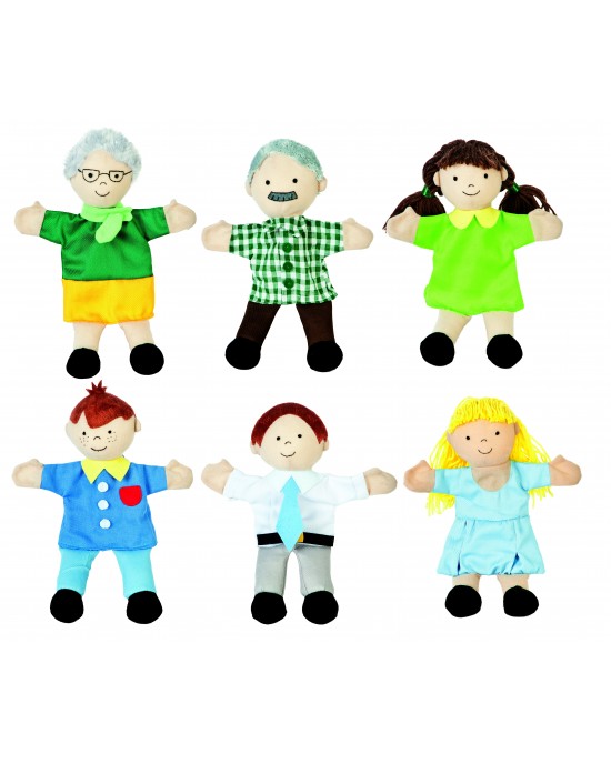 Family Hand Puppets - Set of 6