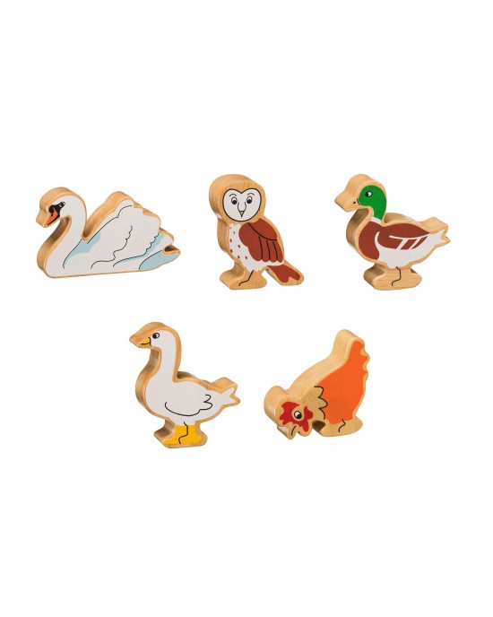 Feathered Friends Chunky Wooden Figure Set (5 Figures)