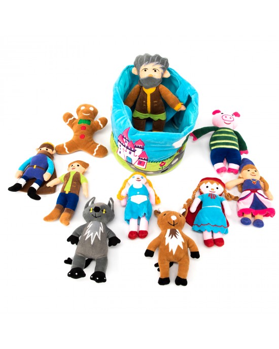 Fairytale Characters in a Soft Basket