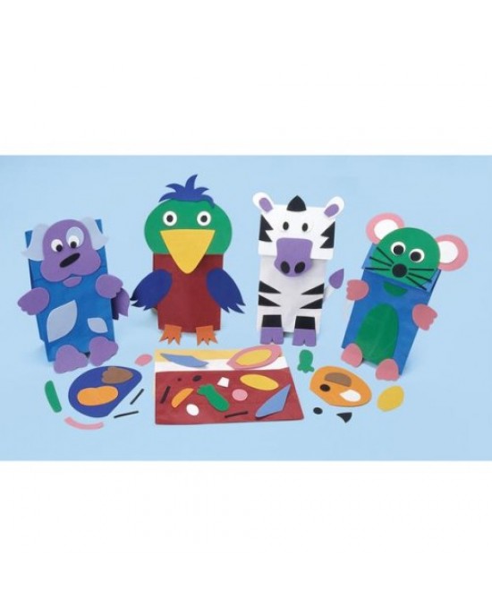 Make Your Own Animal Puppets Kit For 12