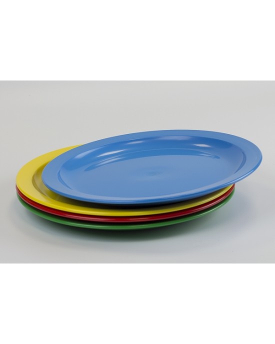Small flat plate. 21 cm. 6 Pack YELLOW