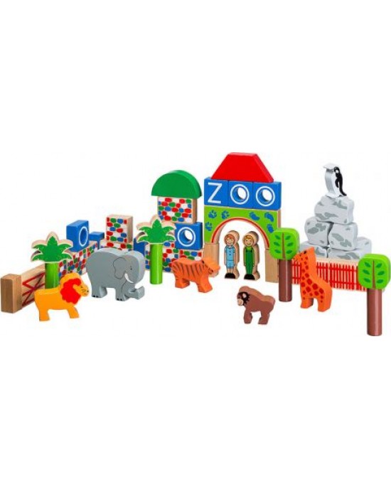 Zoo - 40 building blocks + bag