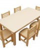 Large Rectangular Birch Table 130cm x 65cm (2 - 3 Years)(Seats 6 Children)