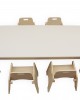 Large Rectangular Birch Table L130cm x W65cm (1 - 2 Years)(Seats 6 Children)