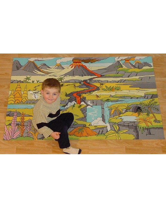 Dinosaur Landscape Playmat (150cm x 100cm)