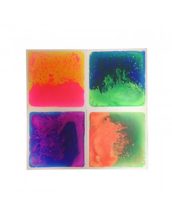 UV Sensory Liquid Floor Tiles (40x40cm Set of 4)