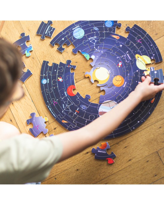 Solar System Circular Floor Puzzle