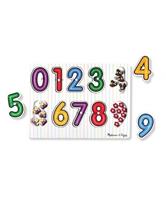 See Inside Numbers Wooden Peg Puzzle