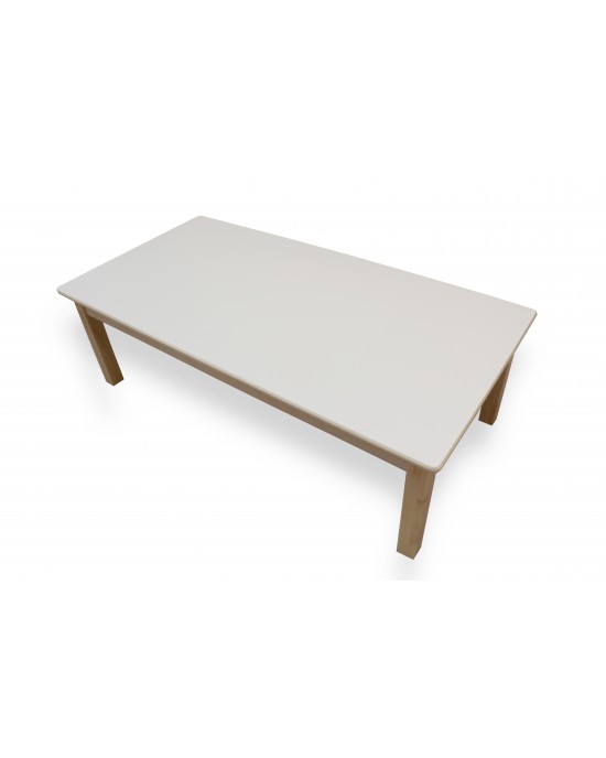 Large Rectangular Birch Table L130cm x W65cm (1 - 2 Years)(Seats 6 Children)
