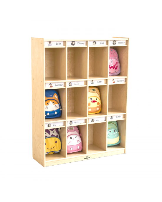 12 Cubby Coat and Bag Storage