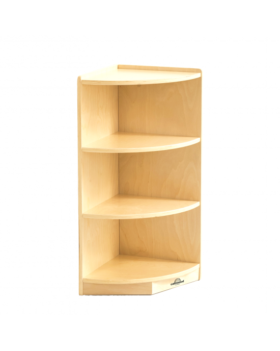 3 Shelf Quarter Circle Cabinet