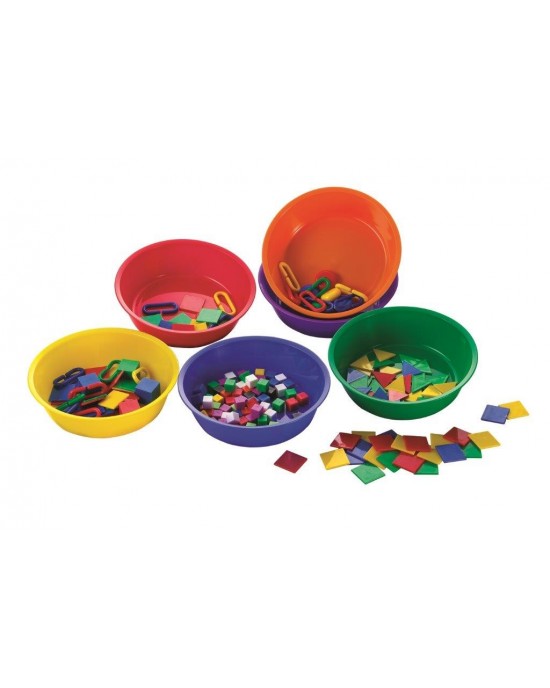 Coloured Sorting Bowls - Pk6