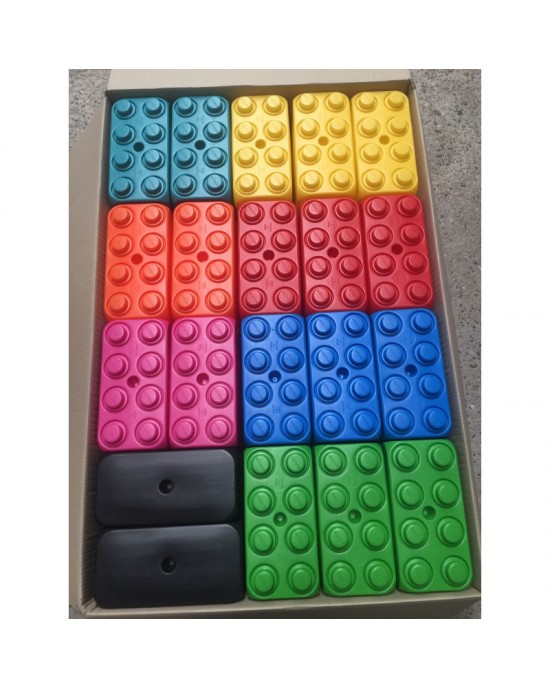 MEGGO Blocks Set (106pcs) (XL BLOCKS) (Plus 4 Shelves)