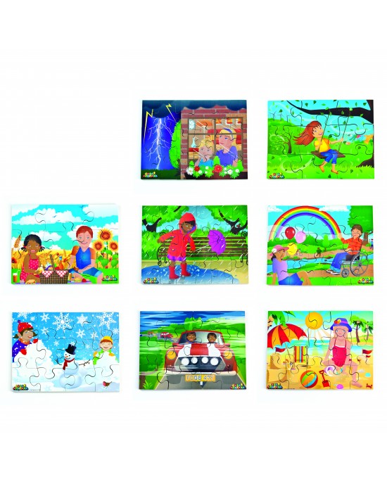 All Kinds of Weather Set of 8 Jigsaws