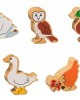 Feathered Friends Chunky Wooden Figure Set (5 Figures)