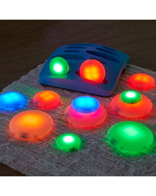 Illuminated Sensory Glow Pebbles 12 pieces