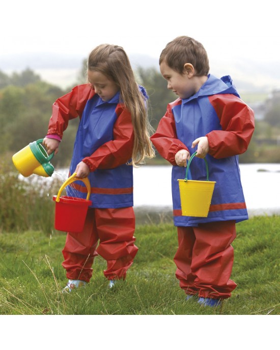 Outdoor Waterproof Jacket and Trousers H110cm (4 Years+)