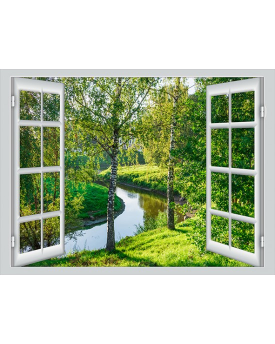 Windows to the World - River 200x150cm