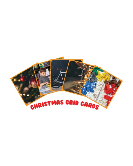 Buzzing With Bee-Bot Grid Cards - Christmas