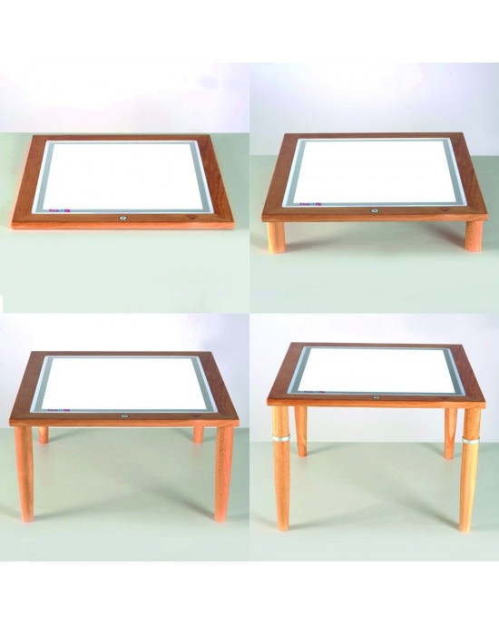 WOODEN LIGHT TABLE 600x600mm
