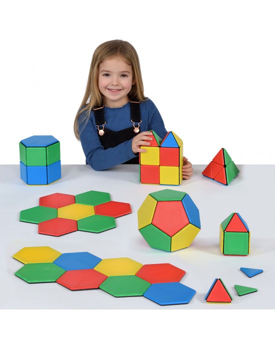 Magnetic Polydron Essential Shapes 104pc Set